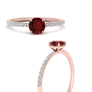 Ruby Pave Classic Ring