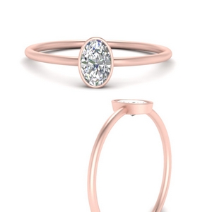Delicate Oval Lab Diamond Ring