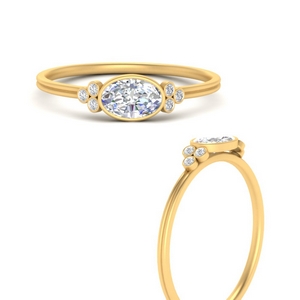 East West Cluster Diamond Ring