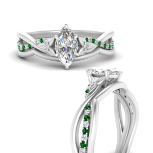 twisted-daisy-marquise-emerald-bridal-ring-set-in-FD9986B1MQGEMGRANGLE3-NL-WG