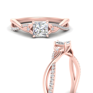 Trinity Knot Diamond Ring