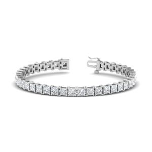 Diamond Tennis Bracelet (15.36 ct Diamonds) in White Gold – Beauvince