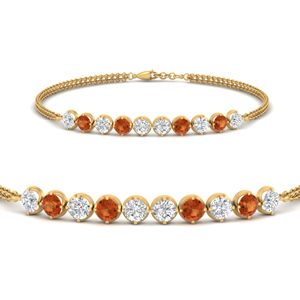 orange-sapphire-anniversary-bracelet-in-FDBRC10587ROGSAOR-NL-YG