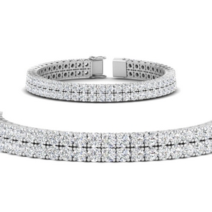2 Row Diamond Tennis Bracelet