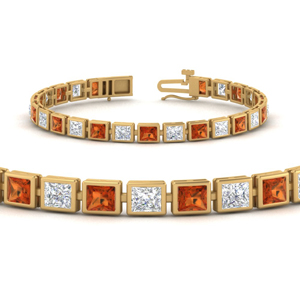 10-carat-princess-cut-orange-sapphire-tennis-bracelet-bezel-set-in-FDBRCPR10578-0.40CTGSAORANGLE2-NL-YG.jpg