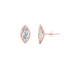 18k Rose Gold Stud Earrings