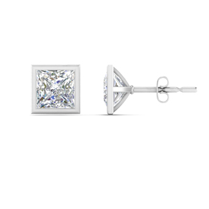 9-carat-diamond-princess-cut-bezel-stud-earring-in-FDEAR10516PR9.00CT-ANGLE1-NL-WG