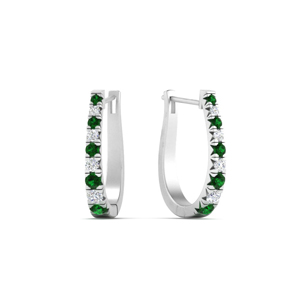 graduated-diamond-huggie-earring-with-emerald-in-FDEAR10704GEMGRANGLE3-NL-WG