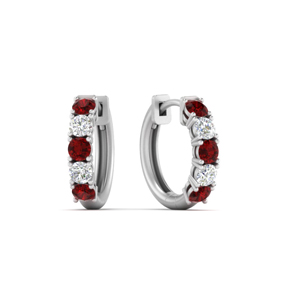 1-ct.-diamond-small-hoop-earring-with-ruby-in-FDEAR10773GRUDR-NL-WG