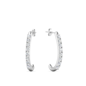 Diamond Hoop Earrings For Women