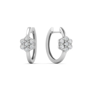 Diamond Hoop Earrings For Women