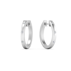 Women's Hoop Diamond Earrings