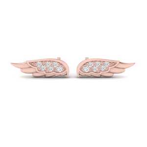 Angel Wing Diamond Stud Earring