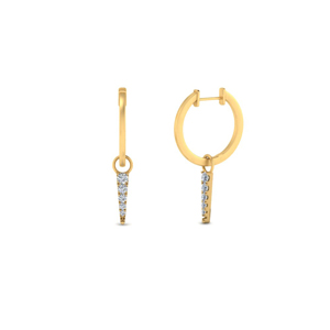 Arrow Cute Hoop Earrings In Gold