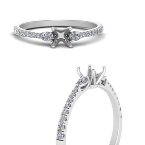 Cathedral Diamond Ring Setting