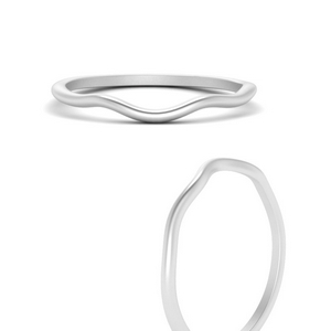 Curved Wedding Band For Ring