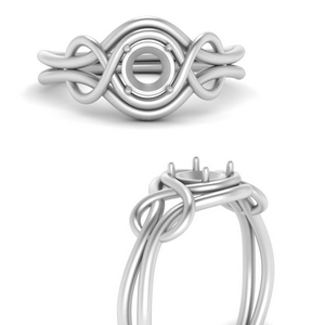 Love Knot Solitaire Ring Setting
