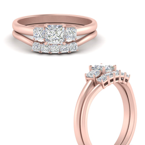 2-carat-square-5-stone-diamond-anniversary-ring-wedding-set-in-FDENS1000PR-NL-RG