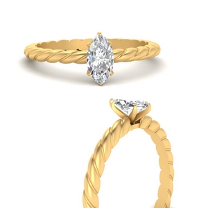 Marquise Single Diamond Rings
