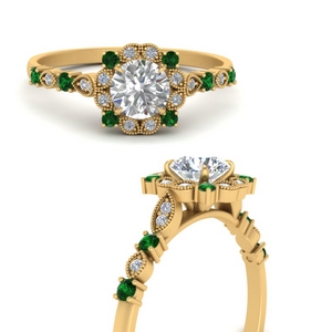 Halo Lab Diamond Engagement Ring