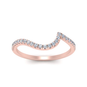 14K Rose Gold Slightly Rounded Wedding Ring-14209r14