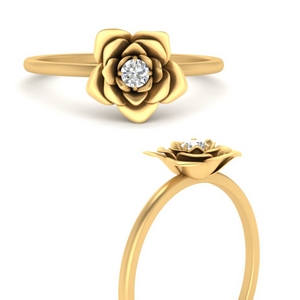 Flower Lab Diamond Solitaire Ring