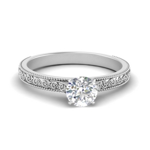 Hot Selling Round Solitaire Ring Rings