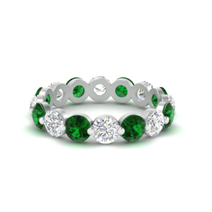 single-wedding-eternity-ring-prong-emerald-4-carat-in-FDEWB9477(4.00CRT)GEMGR-NL-WG