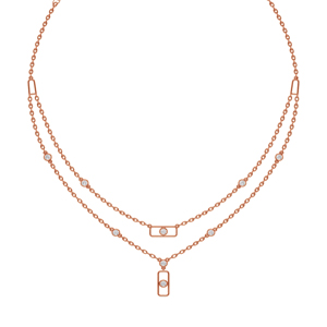 Double Strand Lab Diamond Necklace