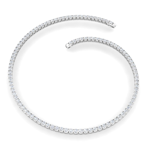 26 Ct. Round Diamond Tennis Necklace