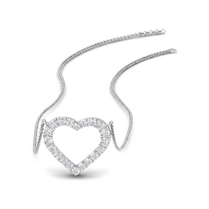 Open Heart Necklace For Women