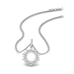18k White Gold Diamond Necklaces For Women