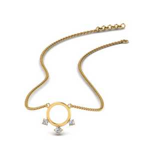 Circle Layering Diamond Necklace