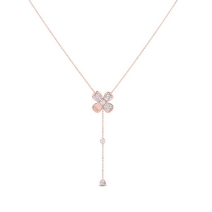 Flower Chain Lariat Necklace