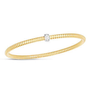 Tubogas Gold Diamond Bracelet