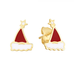 Santa Hat Stud Earring