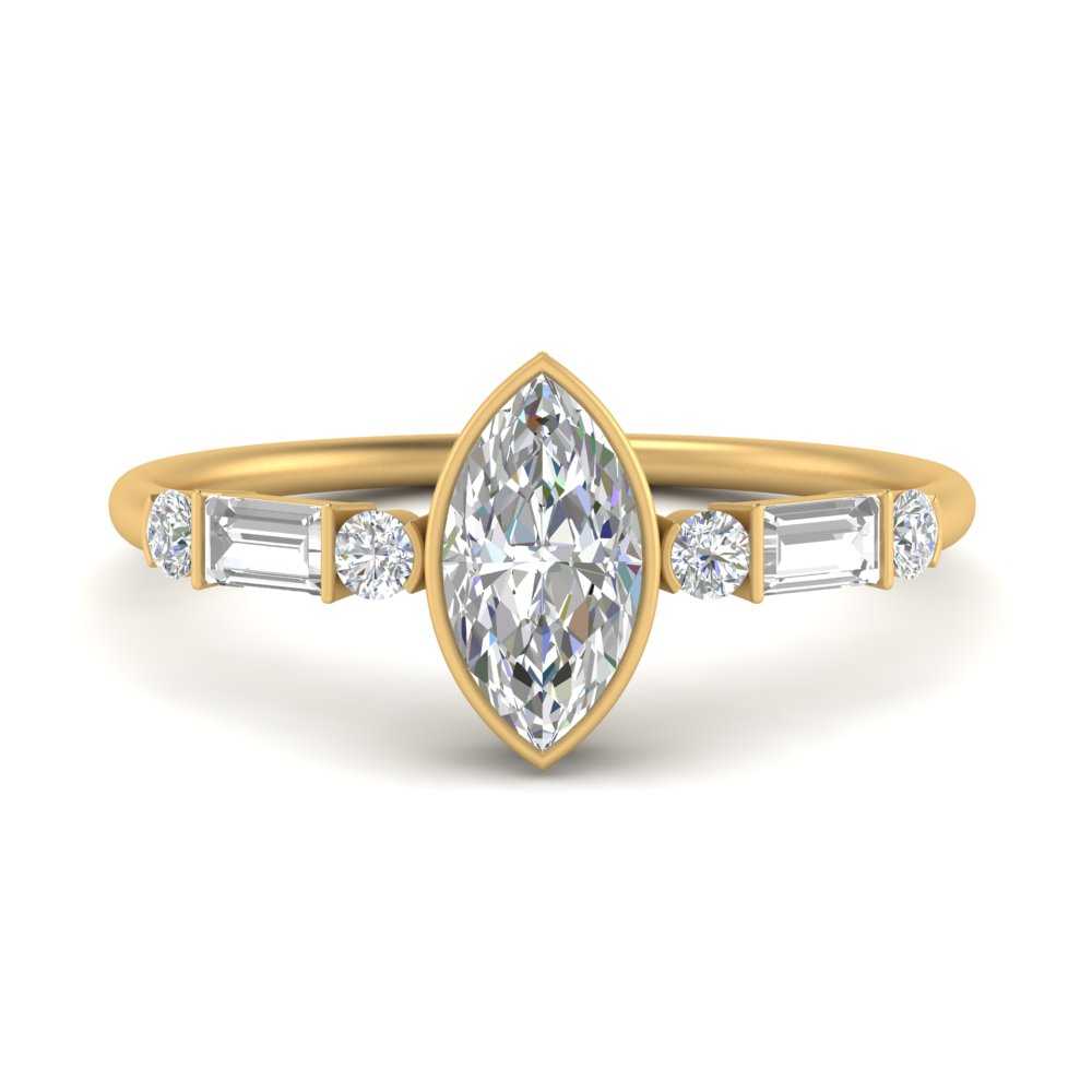 Classic Bezel Set Marquise Cut Engagement shops Ring/ 1.26 CT Marquise Cut Moissanite Solitaire Ring/ 14k Solid Gold Promise Ring/ Unique Ring