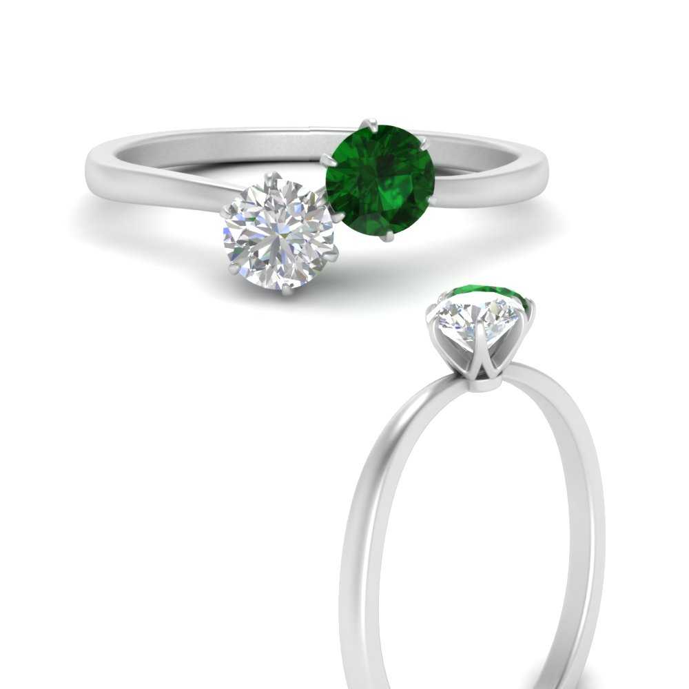 simple-2-stone-emerald-engagement-ring-in-FD10037RORGEMGRANGLE3-NL-WG