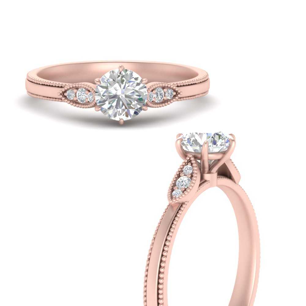 milgrain-simple-round-cut-diamond-engagement-ring-in-FD10070RORANGLE3-NL-RG