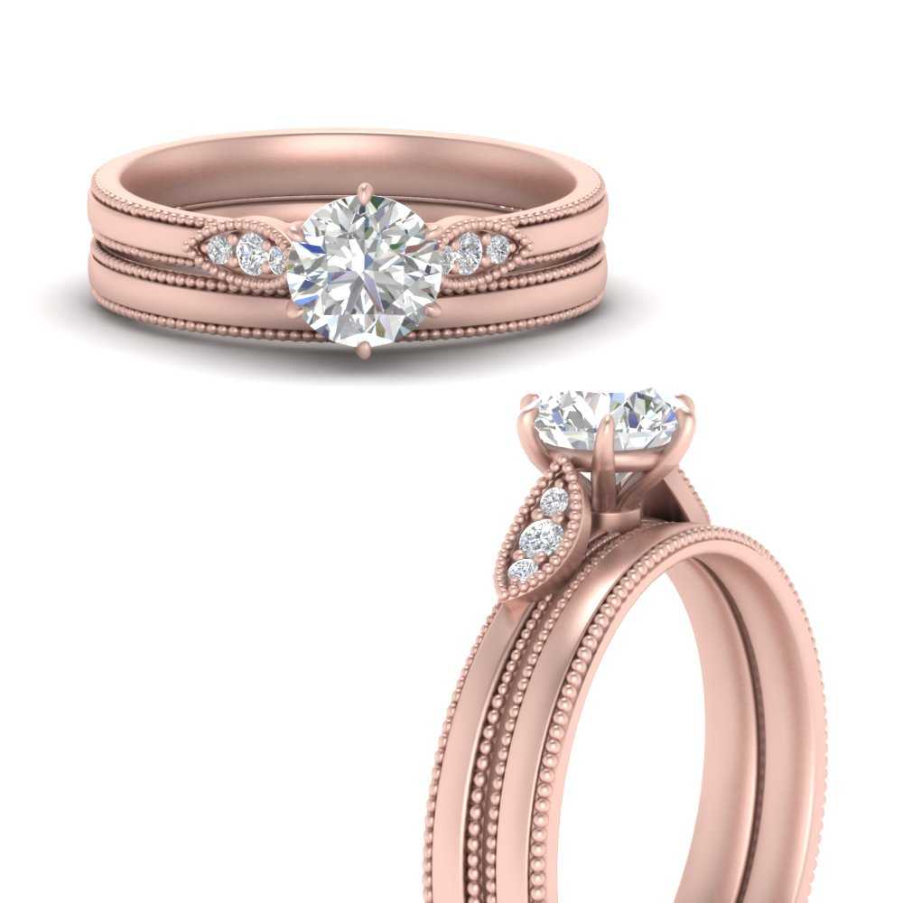 milgrain-simple-round-cut-diamond-wedding-ring-set-in-FD10070ROANGLE3-NL-RG