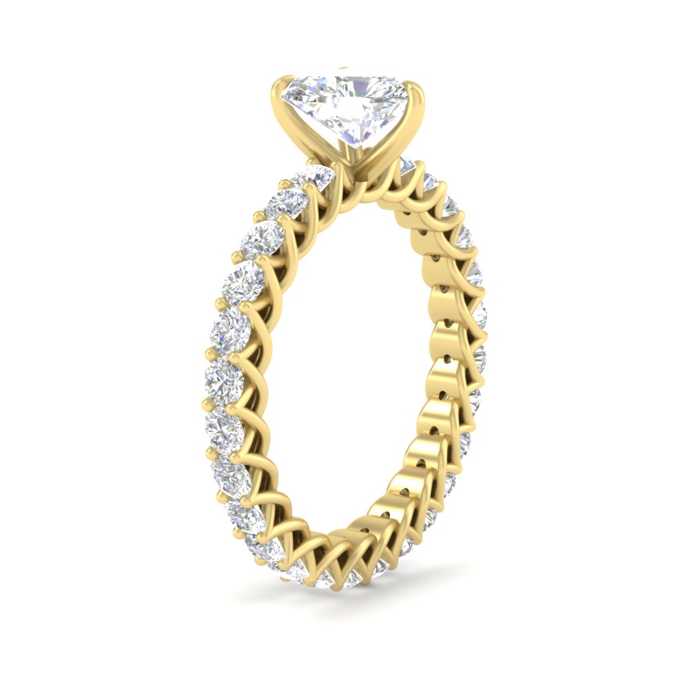 2.50 Carat Heart Shaped Diamond Promise Ring with 14K Yellow Gold White Diamond