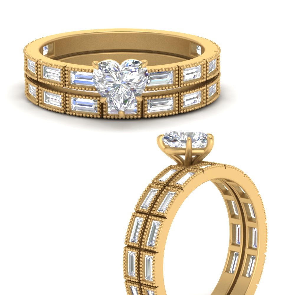 heart-shaped-bezel-baguette-diamond-wedding-set-in-FD10499HTANGLE3-NL-YG