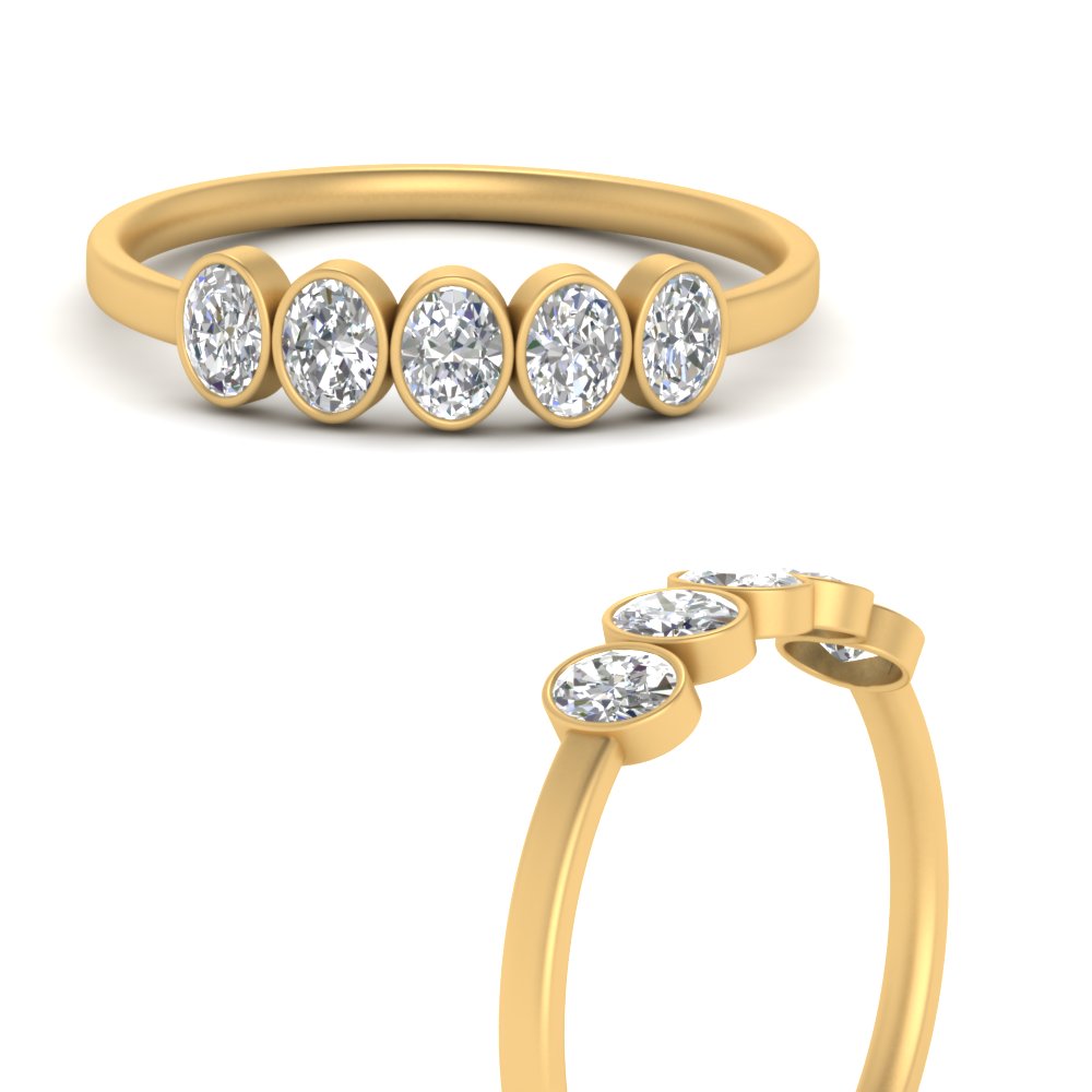 oval-diamond-5-stone-bezel-wedding-ring-half-carat-in-FD10724OVB-0.10CTANGLE3-NL-YG