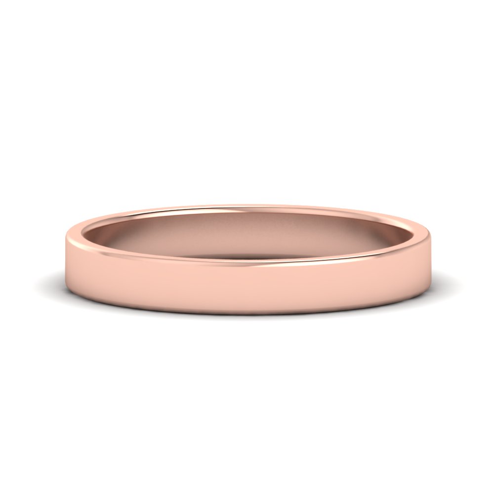 3 MM Gold Cigar Band with 14K Rose Gold undefined