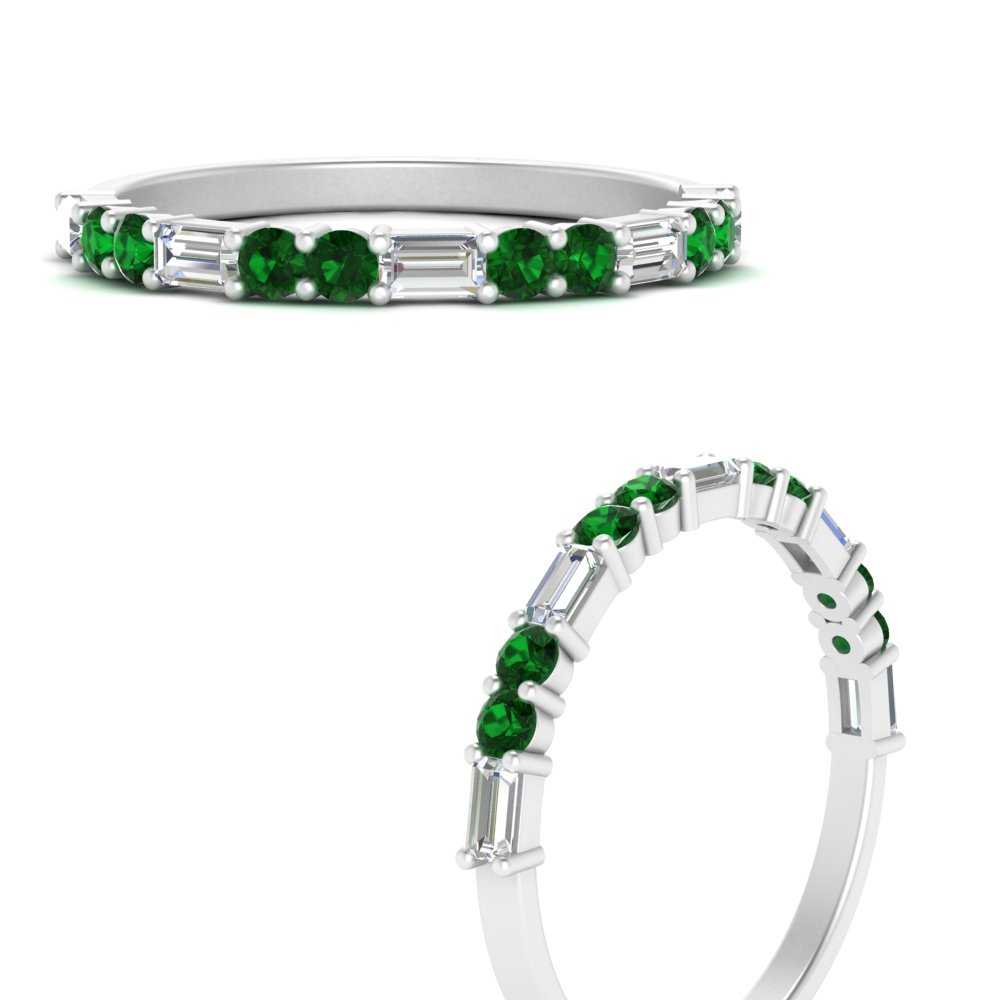 baguette-and-round-emerald-thin-stack-wedding-band-in-FD123092BGEMGRANGLE3-NL-WG