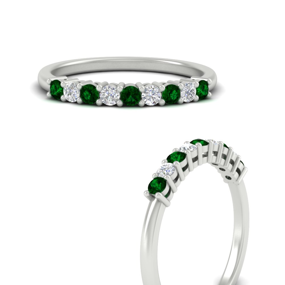 LADIES RING 0.25CT ROUND/EMERALD DIAMOND 14K WHITE GOLD LADIES RING 0.25CT ROUND/EMERALD DIAMOND 14K WHITE GOLD