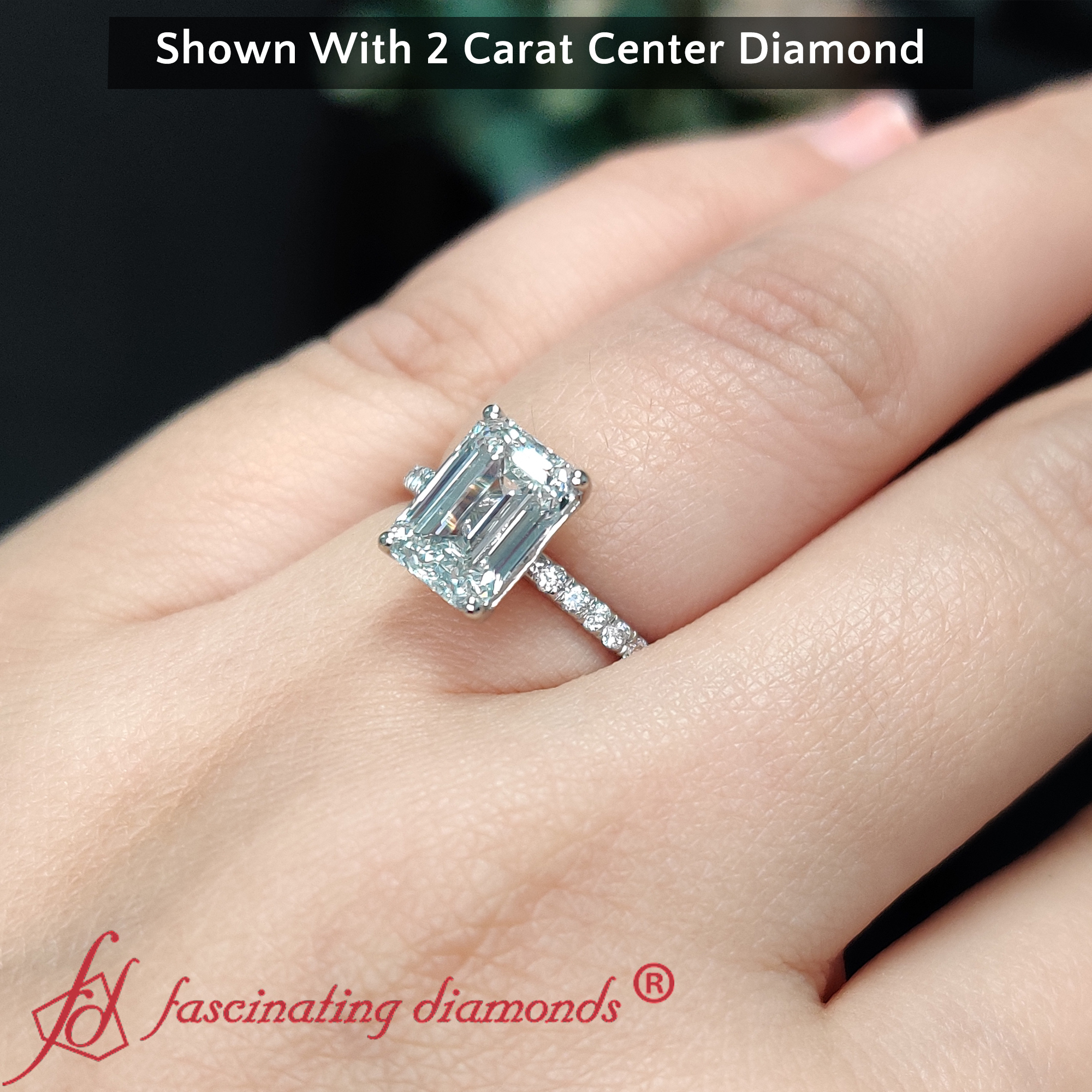 2 Carat | IGI Certified Round Shape Lab Grown Diamond Engagement Ring For  Women | 14K White Gold | Lab Created Entwined Love Halo Diamond Engagement  Ring | FG-VS1-VS2 Quality - Walmart.com
