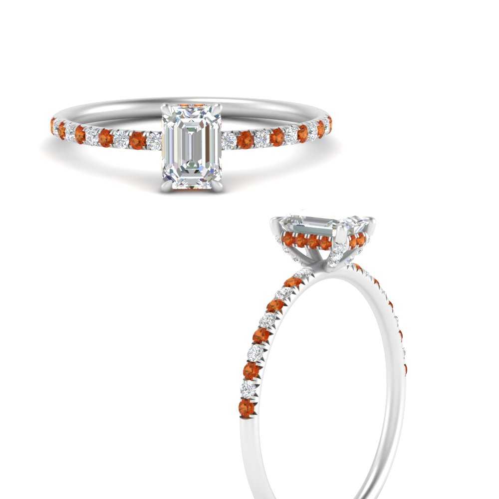 emerald-cut-petite-pave-diamond-engagement-ring-with-orange-sapphire-in-FD8523EMRGSAORANGLE3-NL-WG