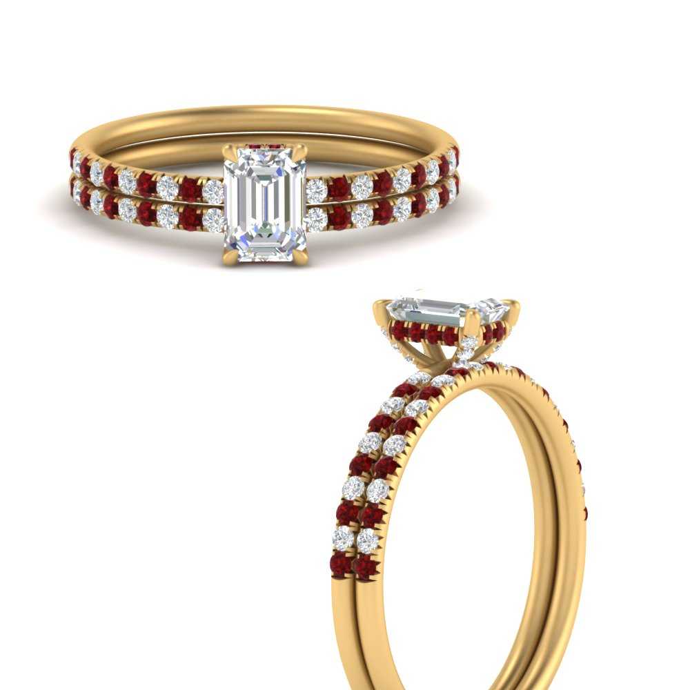 emerald-cut-petite-pave-diamond-wedding-ring-set-with-ruby-in-FD8523EMGRUDRANGLE3-NL-YG