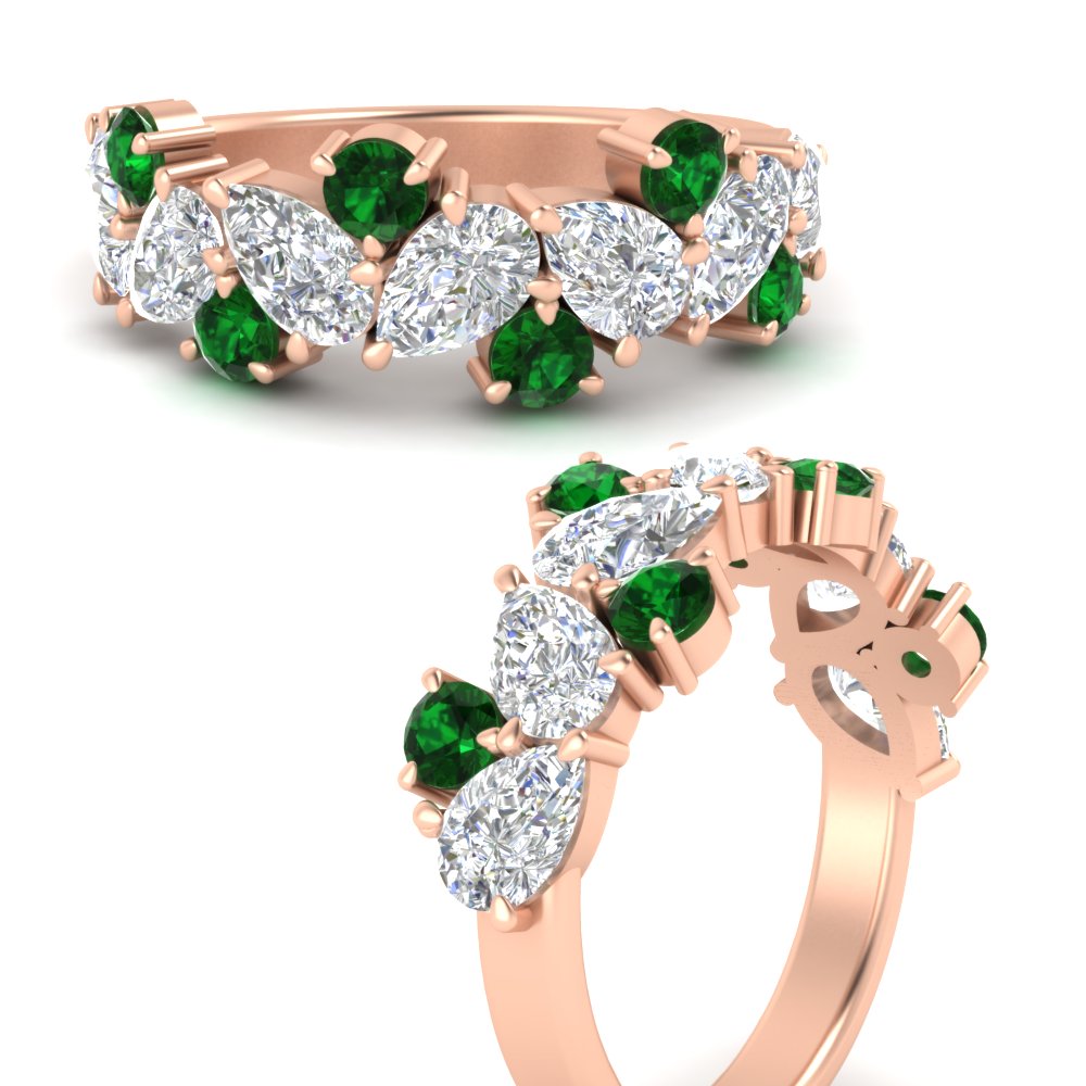 LADIES RING1.00CT PEAR/ROUND DIAMOND 14K ROSE GOLD LADIES RING1.00CT PEAR/ROUND DIAMOND 14K ROSE GOLD